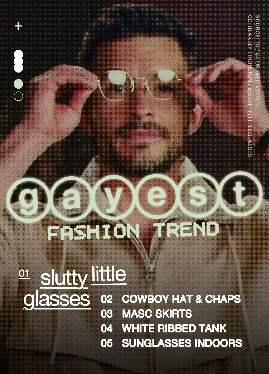 Gayest Fashion Trend: Slutty Little Glasses