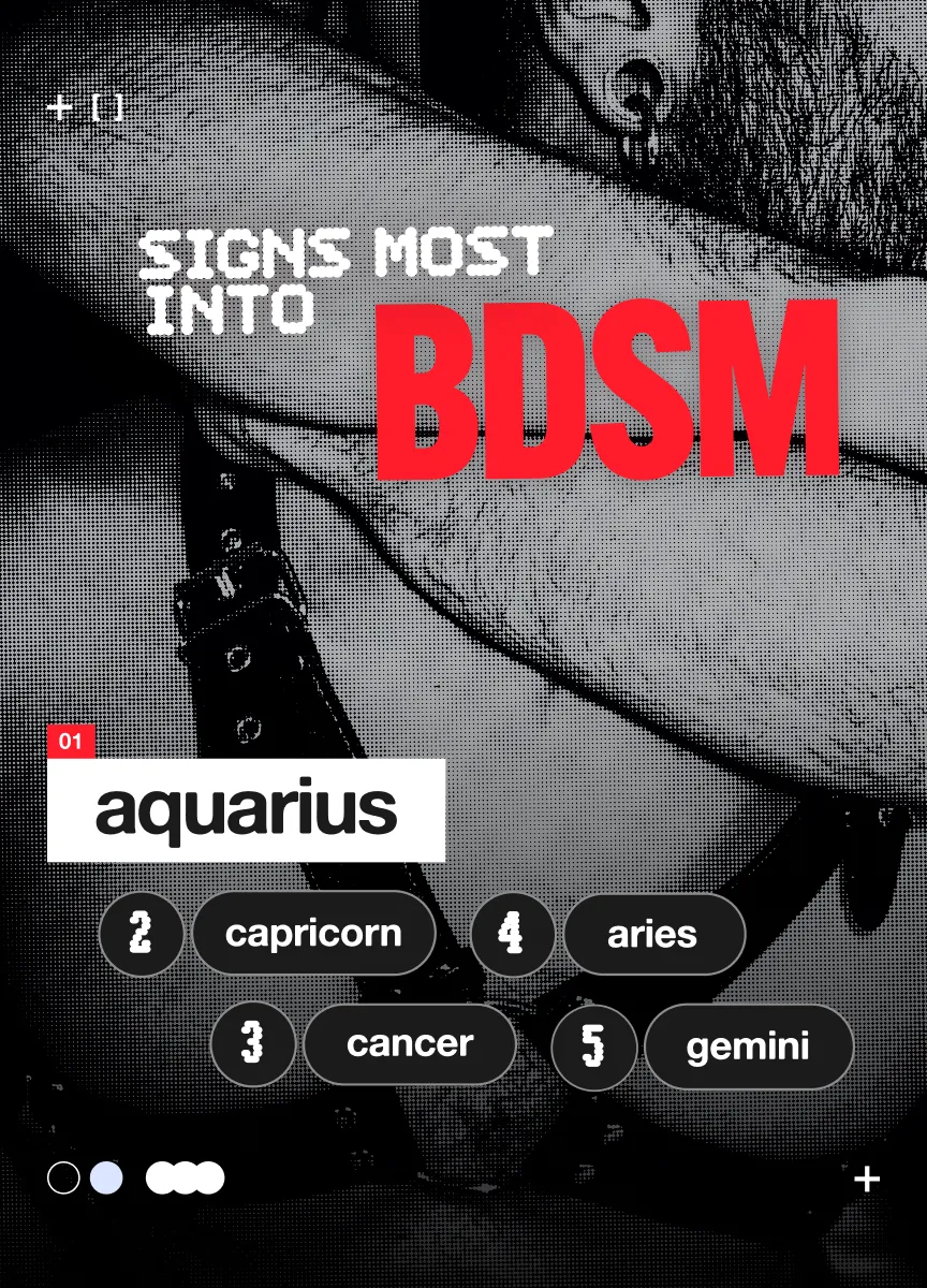 Signs most into BDSM: Aquarius